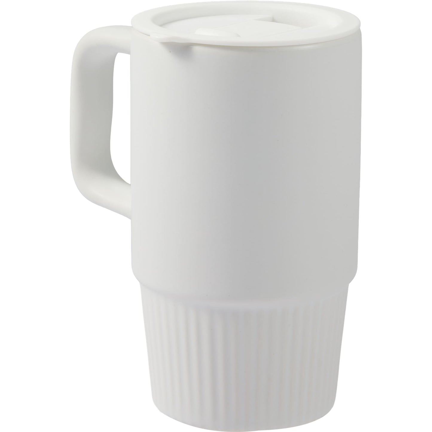White Camden 13oz Ceramic Mug w/ Lid plain