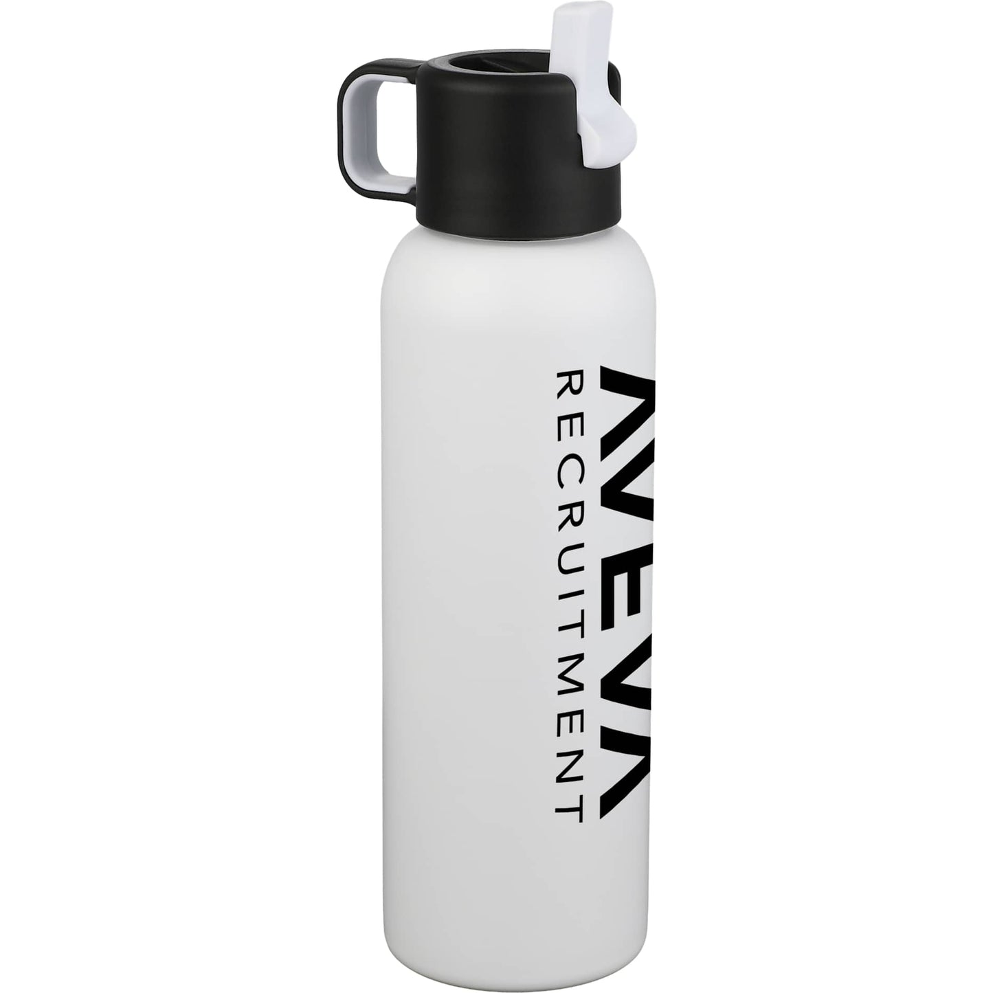 White Clio Straw Lid Vacuum Bottle 22oz