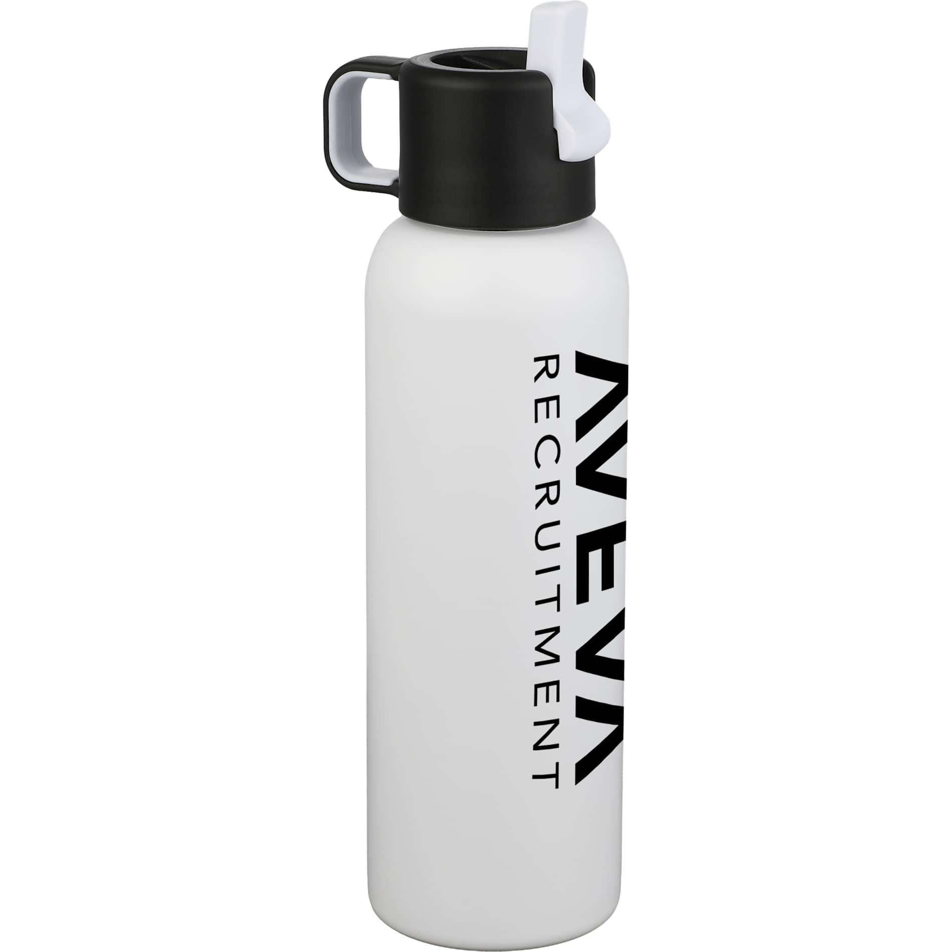 White Clio Straw Lid Vacuum Bottle 22oz