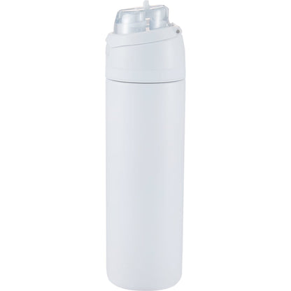 White Elvin 28oz Recycled Stainless Flip Straw Bottle plain