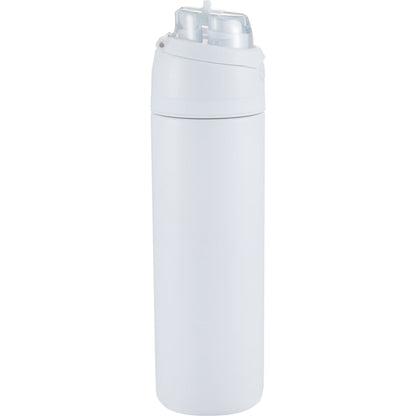 White Elvin 28oz Recycled Stainless Flip Straw Bottle plain