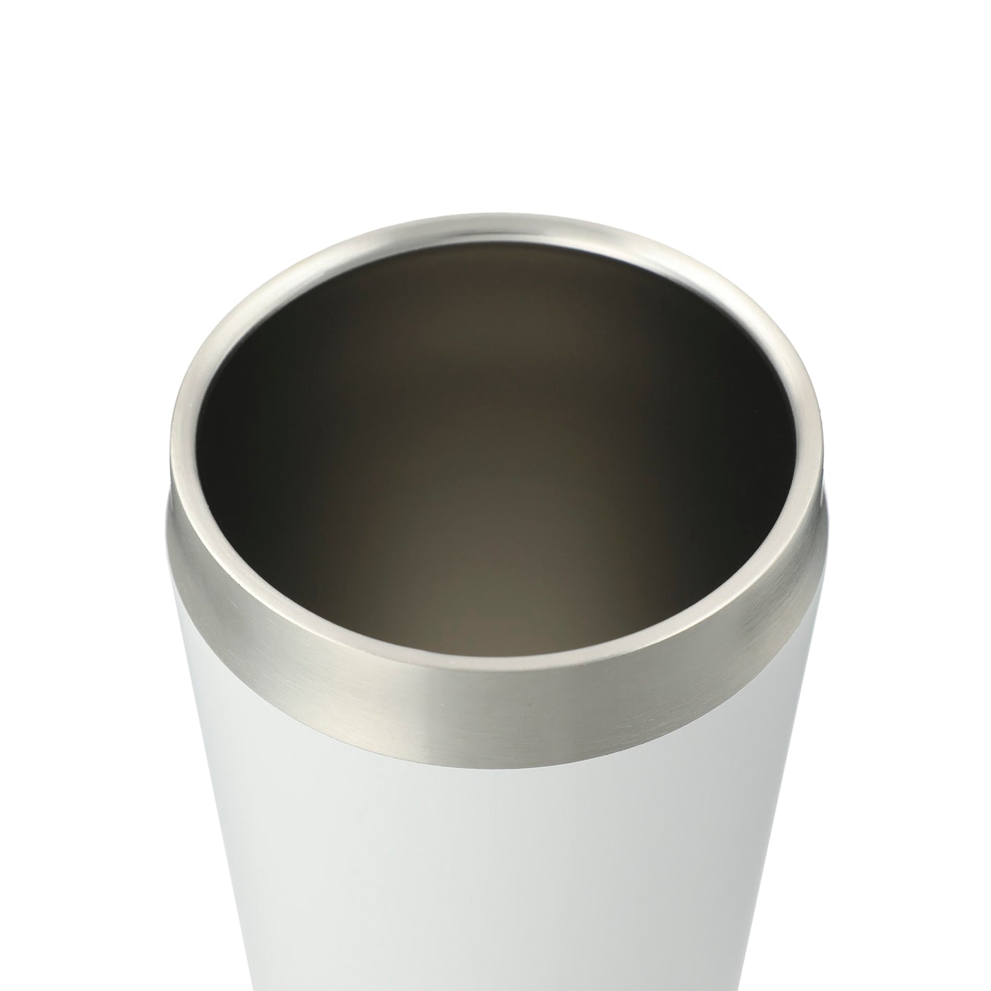 White Faye 20oz Vacuum Tumbler w/ SS Straw plain