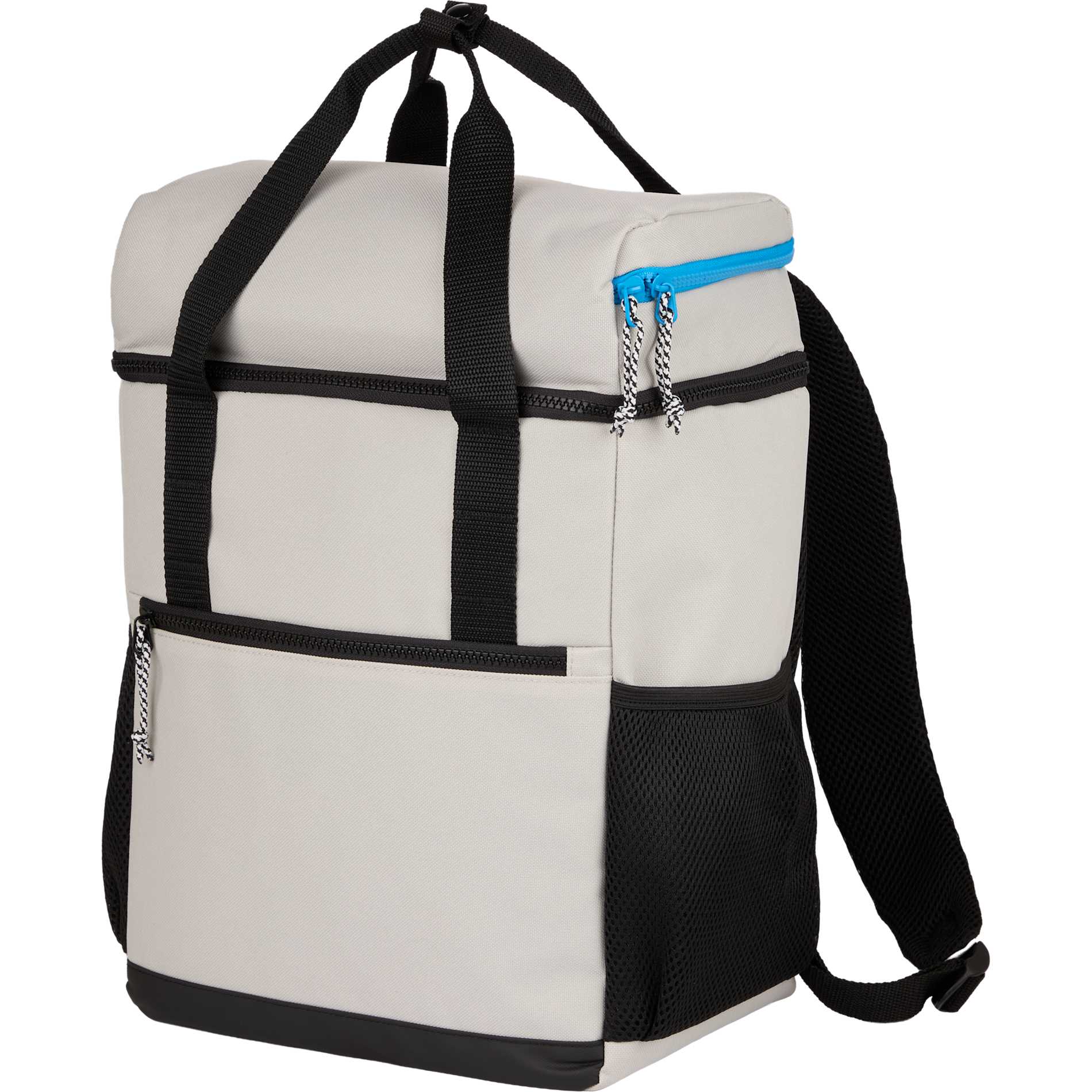 White Glacial RPET Backpack Cooler plain