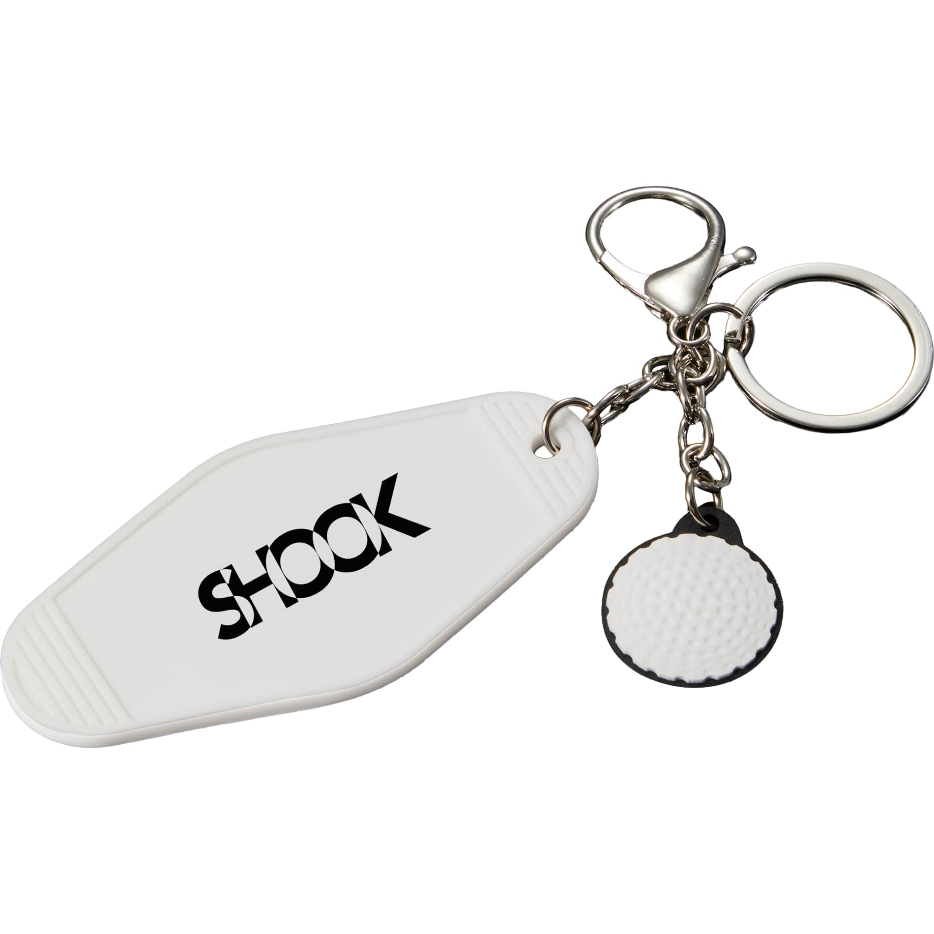 White Golf Motel Keychain