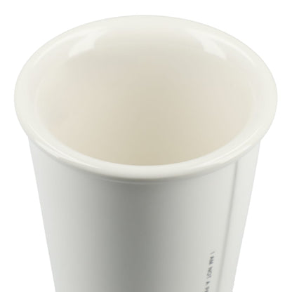 White I'm not a paper cup 10oz ceramic tumbler plain