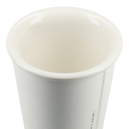 White I'm not a paper cup 10oz ceramic tumbler plain