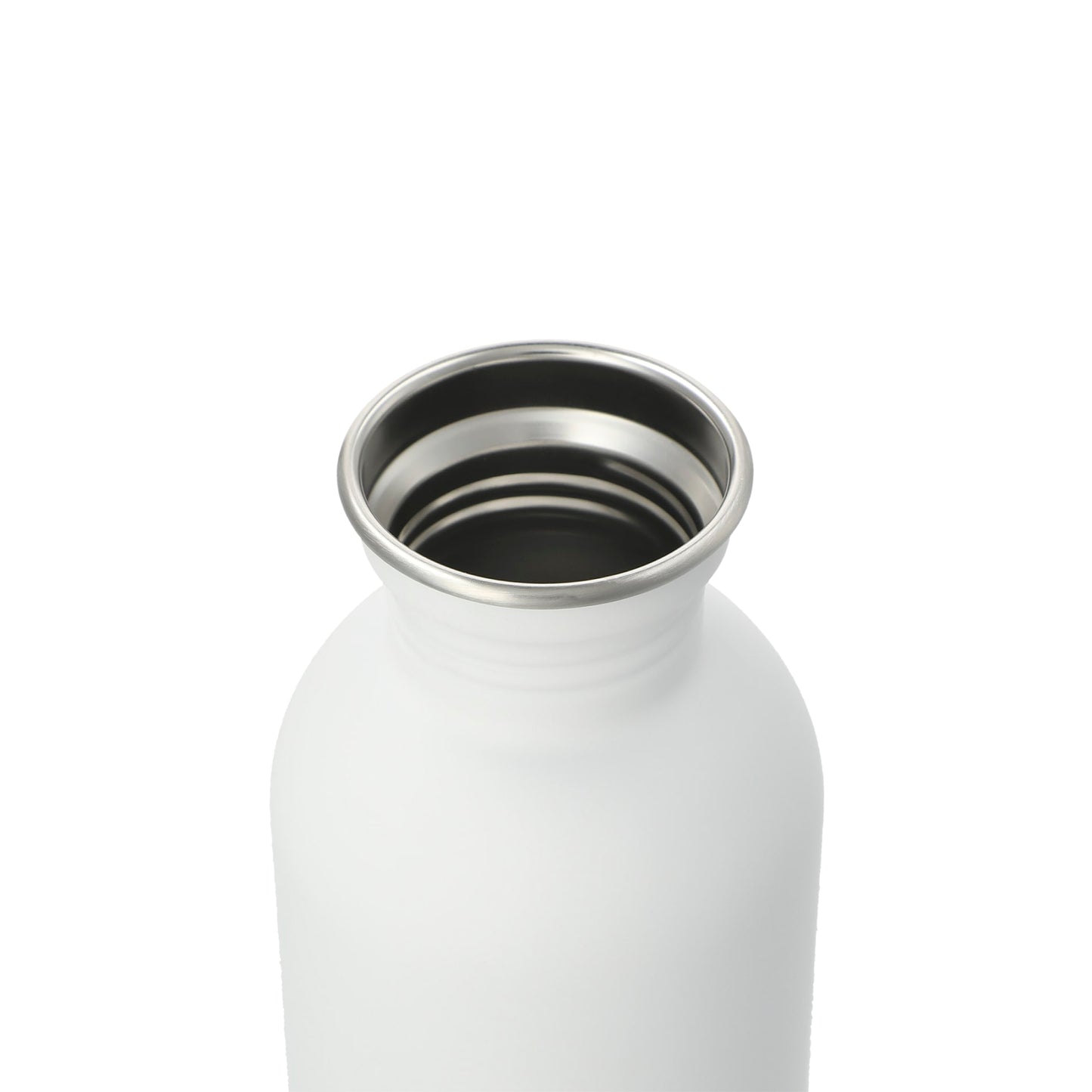 White Lagom Single wall Stainless steel Bottle 27oz