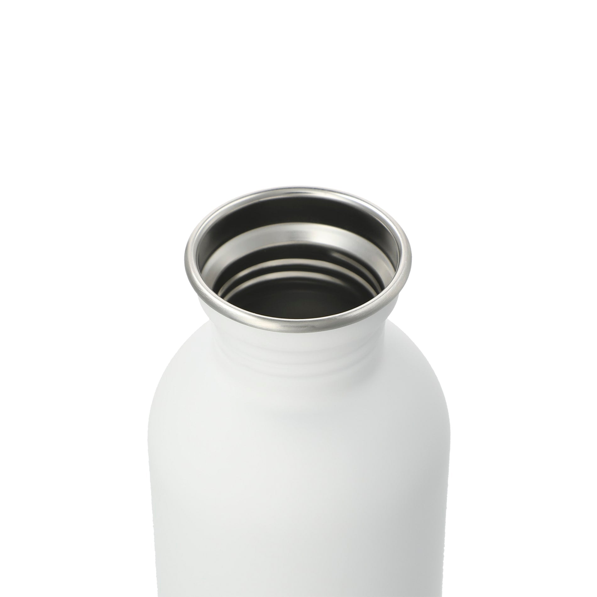 White Lagom Single wall Stainless steel Bottle 27oz