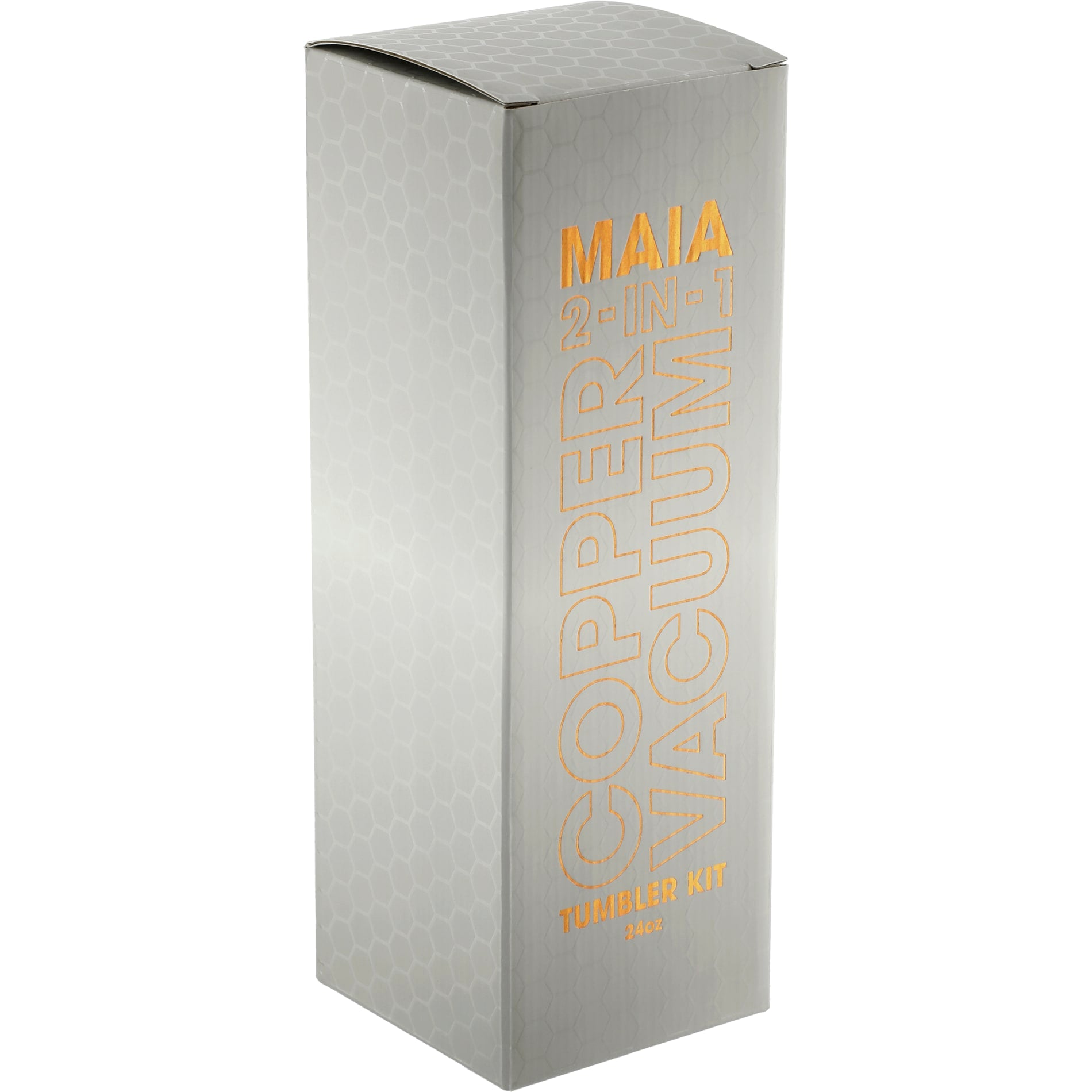 White Maia 2-in-1 Copper Vacuum Tumbler Kit 24oz