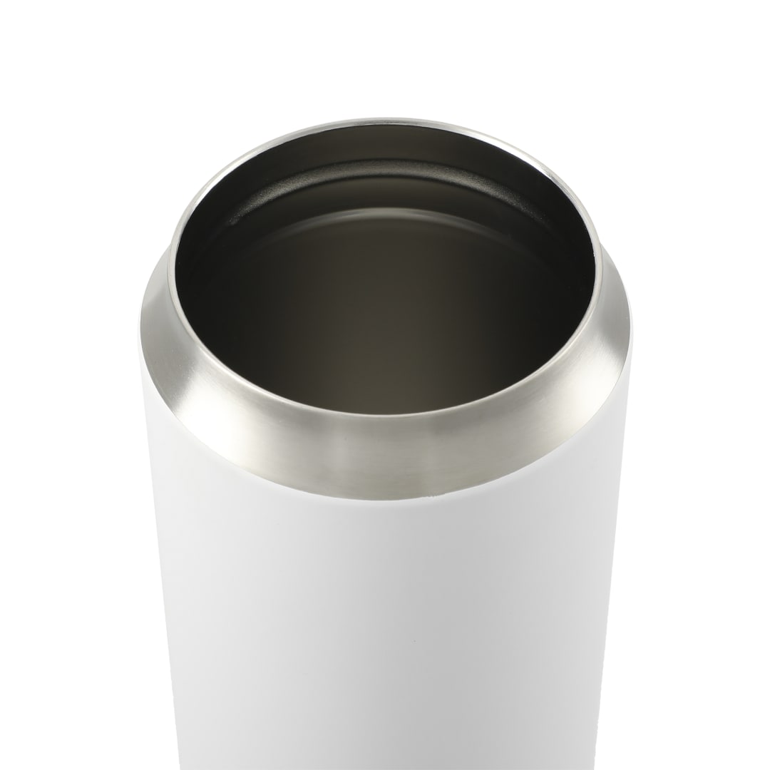 White Marka Copper Vac Tumbler w/ SS straw 20oz