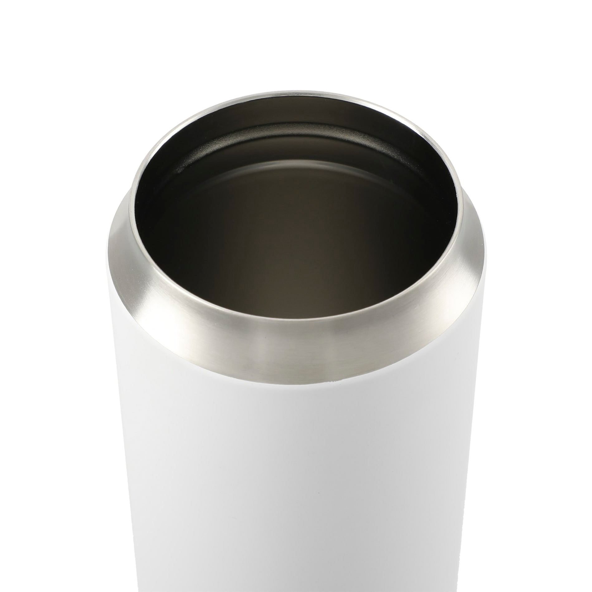 White Marka Copper Vac Tumbler w/ SS straw 20oz