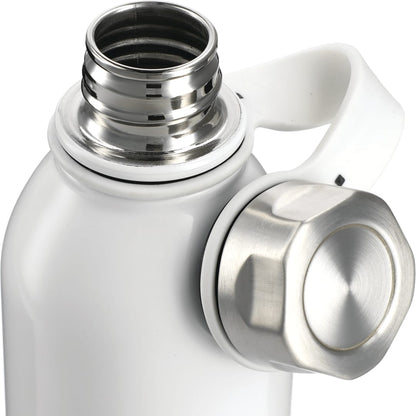 White Perth 25oz Stainless Sports Bottle