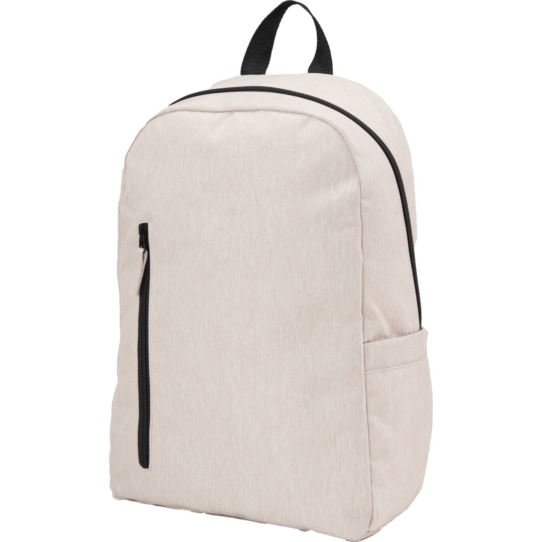 White Skye Recycled Laptop Backpack plain