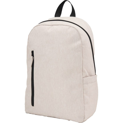 White Skye Recycled Laptop Backpack plain