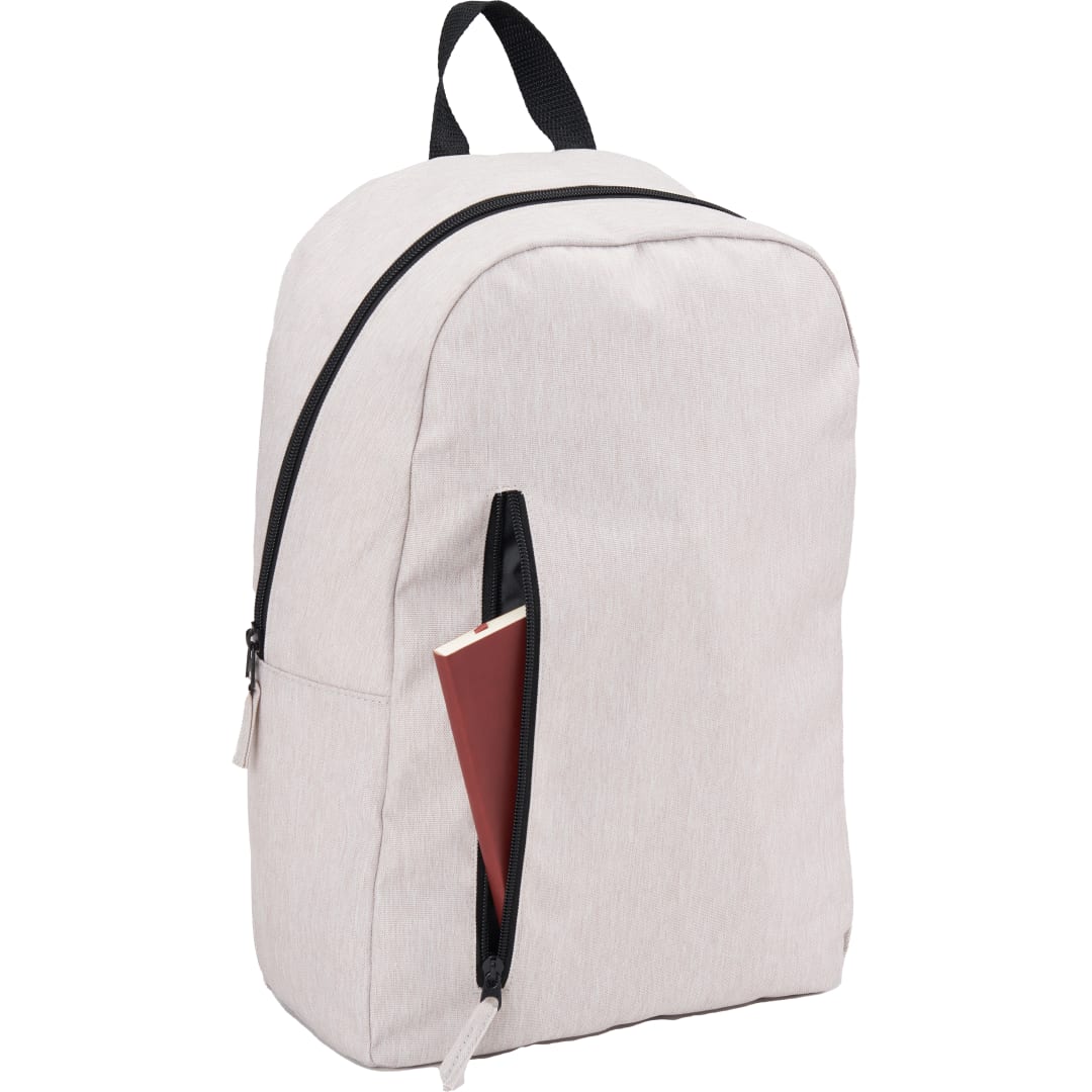 White Skye Recycled Laptop Backpack plain