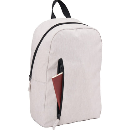 White Skye Recycled Laptop Backpack plain