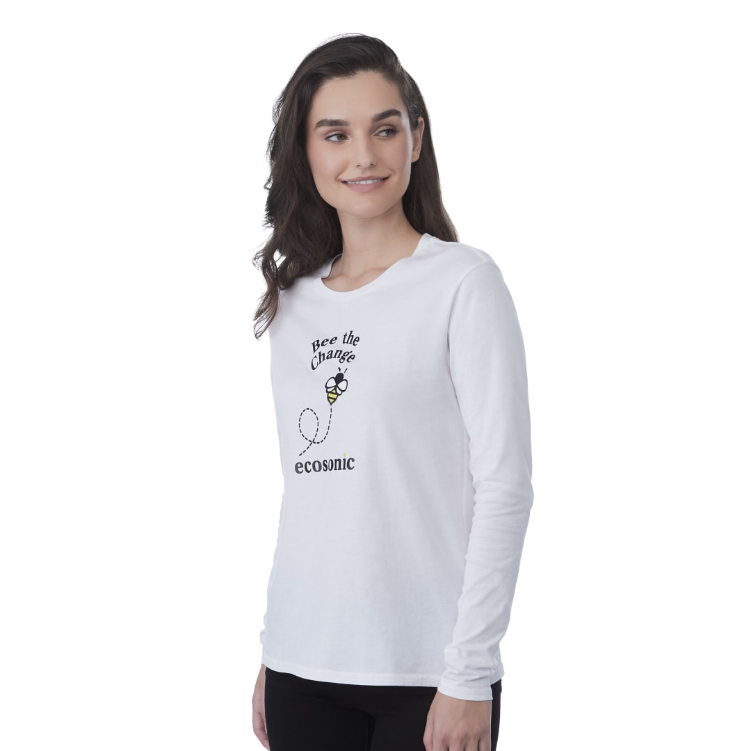 White tentree Organic Cotton Longsleeve Tee - Women's