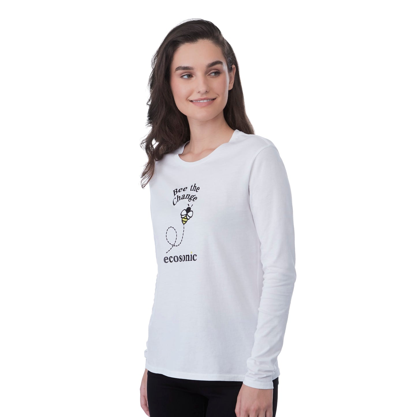 White tentree Organic Cotton Longsleeve Tee - Women's