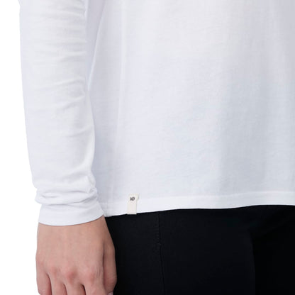 White tentree Organic Cotton Longsleeve Tee - Women's