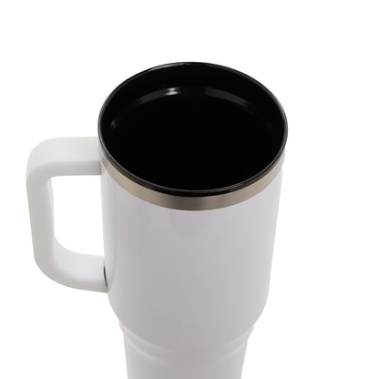 White Thor 40oz Straw Tumbler plain