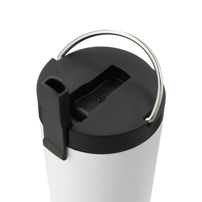 White Thor Copper Insulated Tumbler 24oz Flip Straw Lid