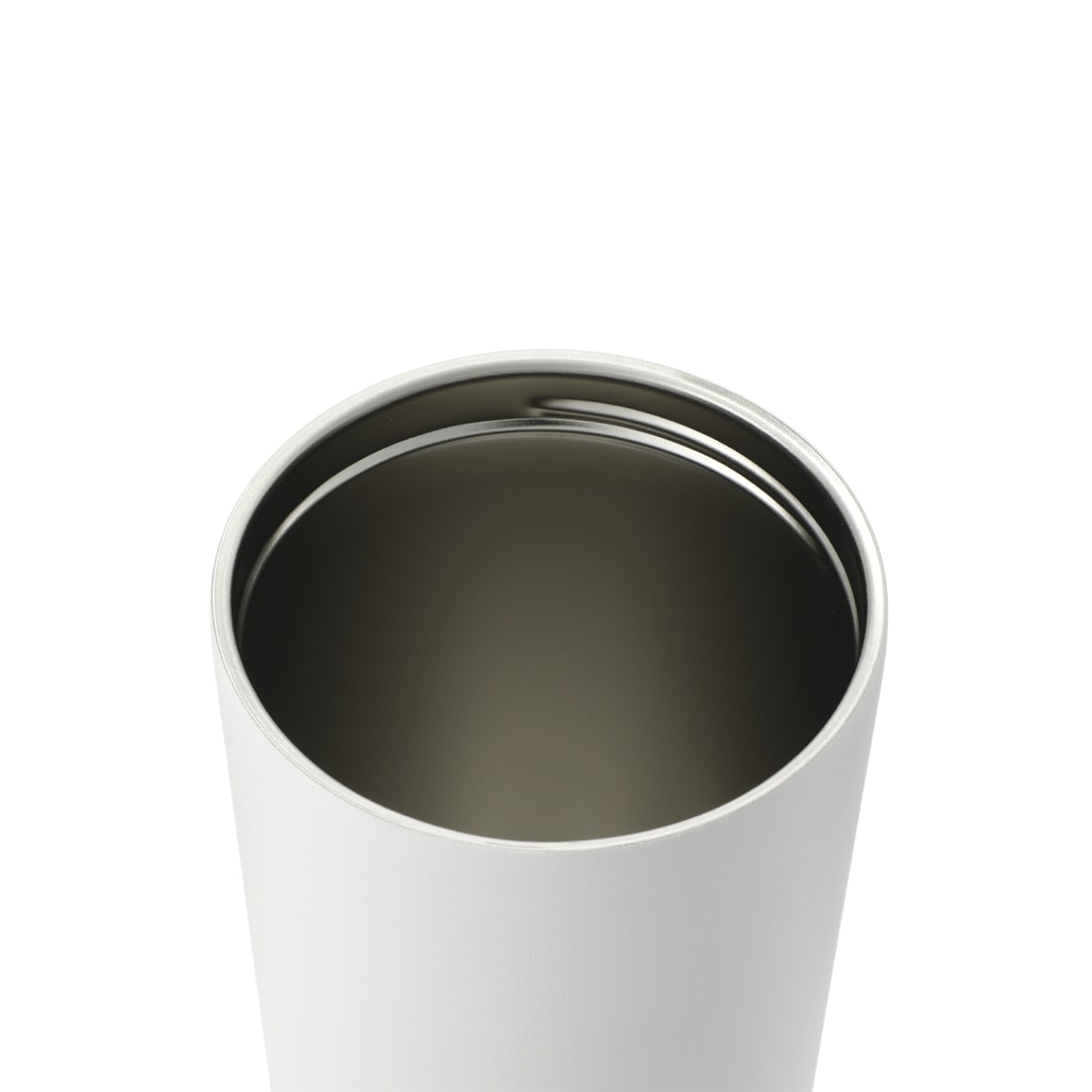 White Thor Copper Insulated Tumbler 24oz Flip Straw Lid
