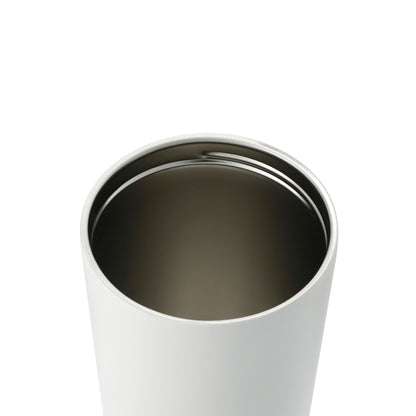 White Thor Copper Insulated Tumbler 24oz Flip Straw Lid