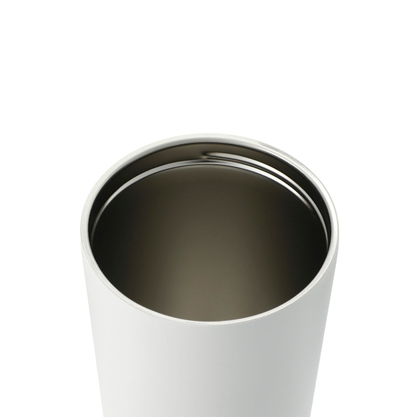 White Thor Copper Insulated Tumbler 24oz Flip Straw Lid