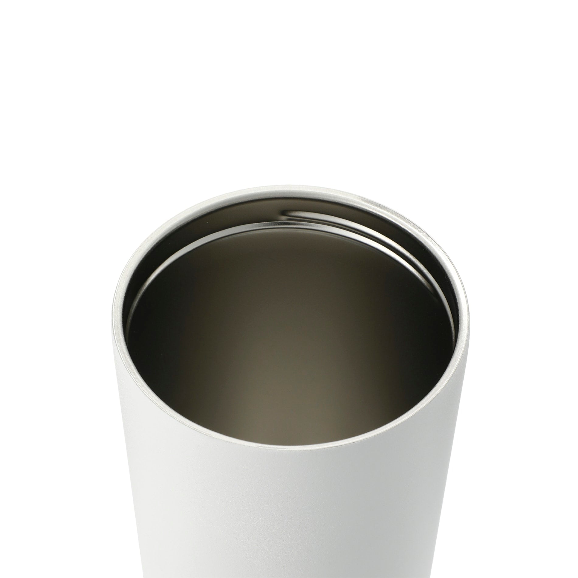 White Thor Copper Insulated Tumbler 24oz Flip Straw Lid