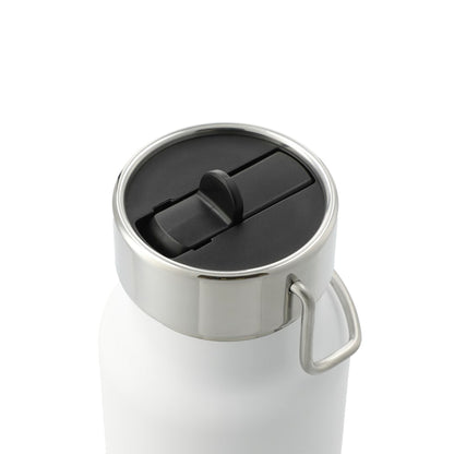 White Thor Copper Vacuum Insulated Bottle 25oz Straw Lid