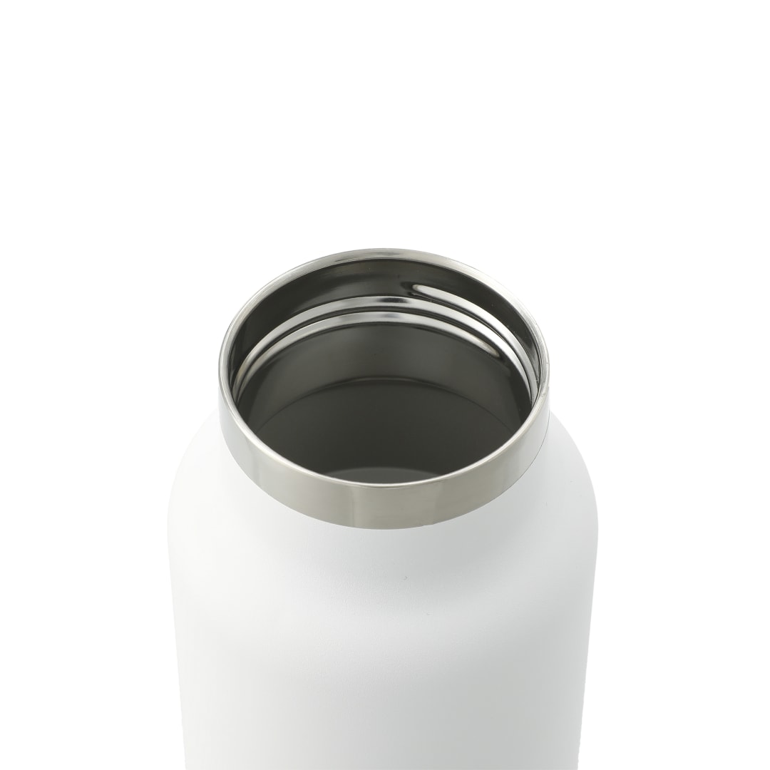 White Thor Copper Vacuum Insulated Bottle 25oz Straw Lid