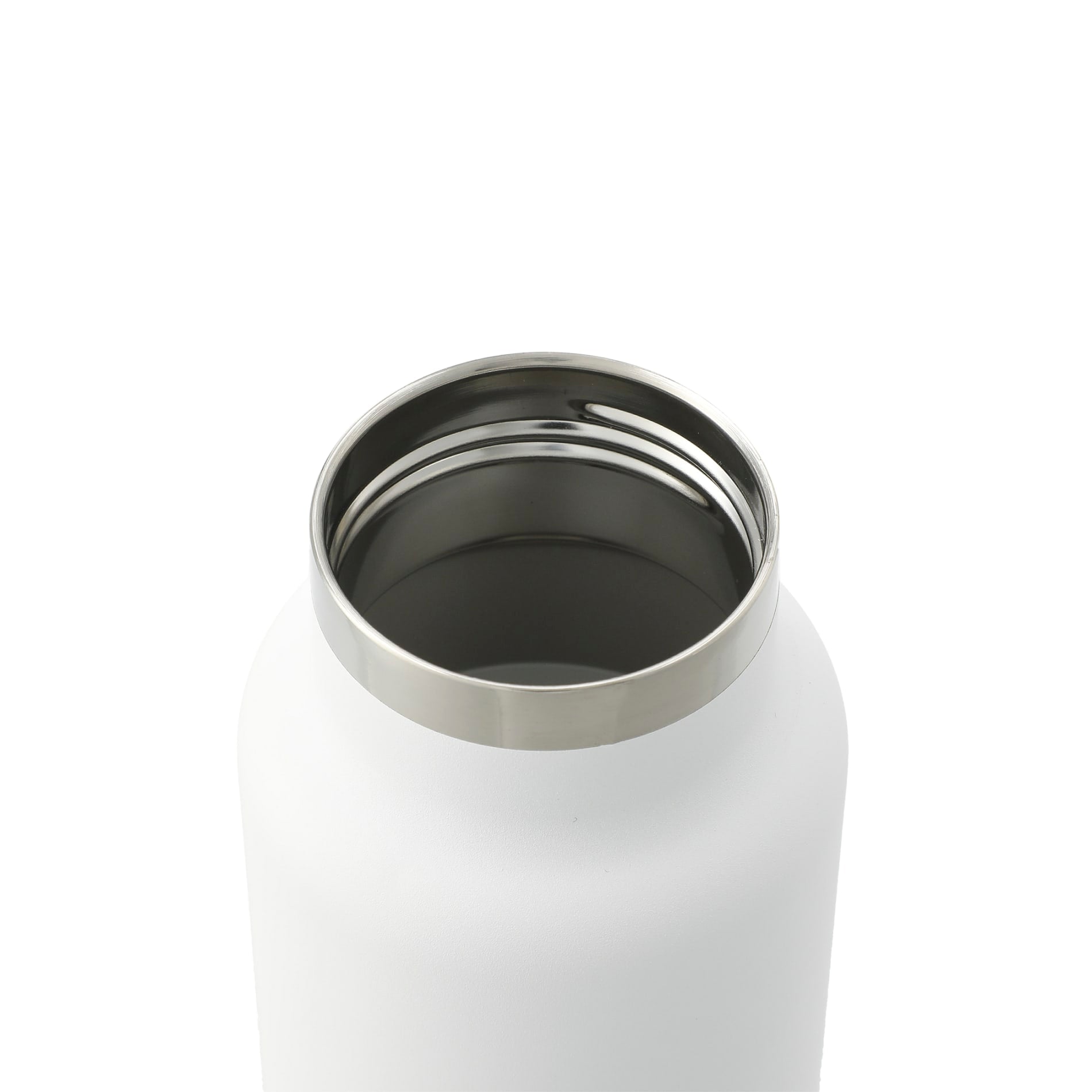 White Thor Copper Vacuum Insulated Bottle 25oz Straw Lid