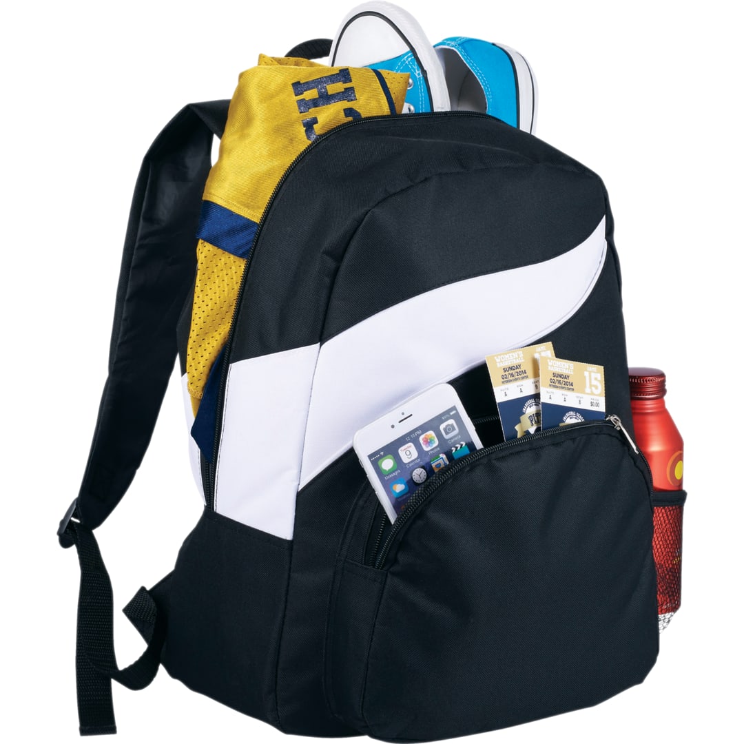 White Tornado Deluxe Backpack plain