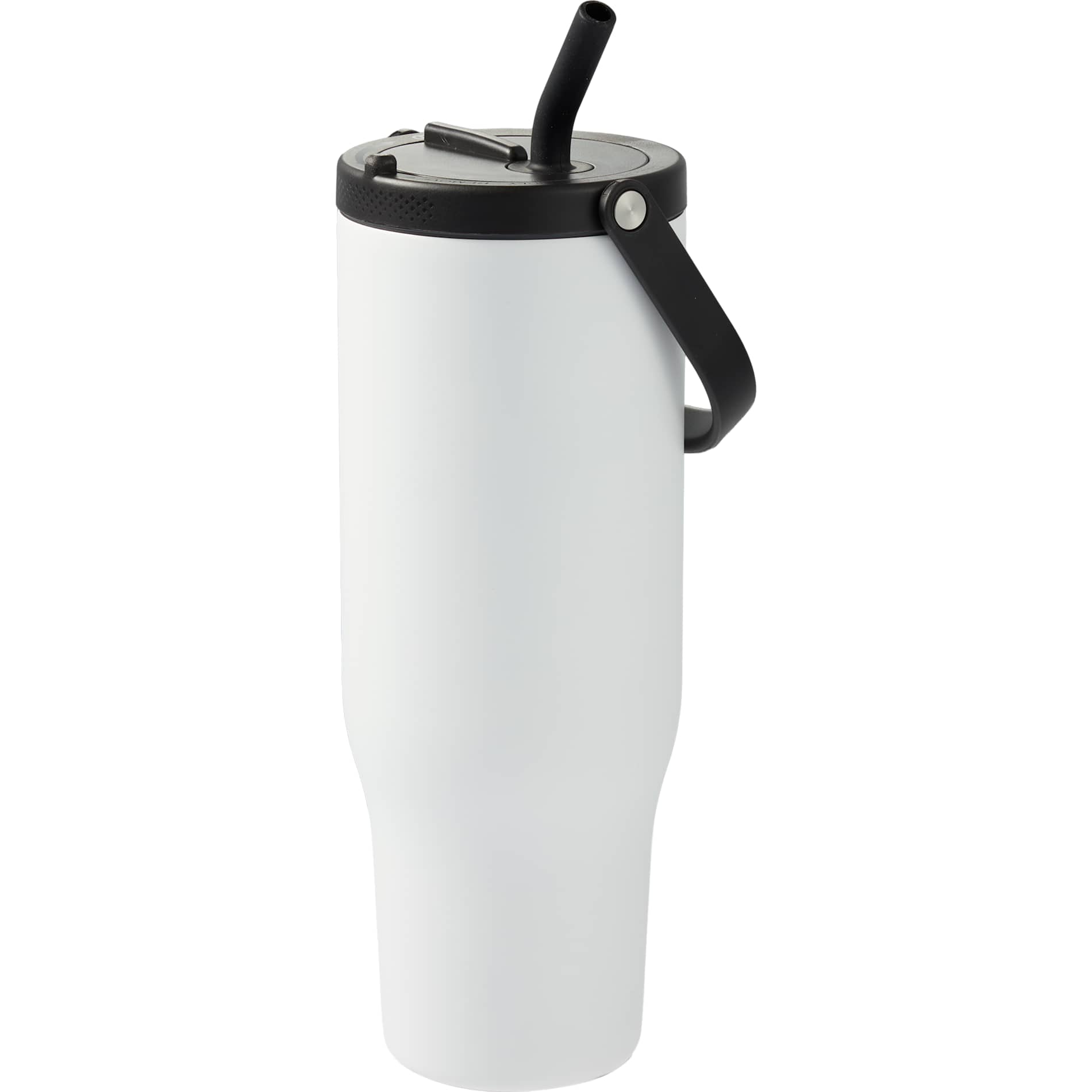 White Trinity Recycled Straw Leak proof Tumbler 30oz plain