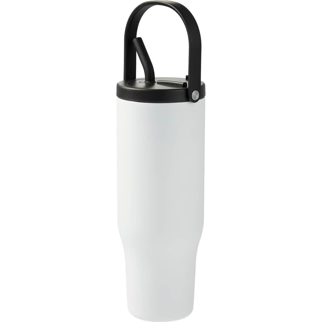White Trinity Recycled Straw Leak proof Tumbler 30oz plain