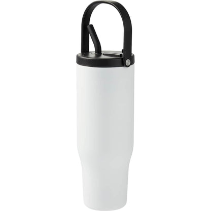 White Trinity Recycled Straw Leak proof Tumbler 30oz plain