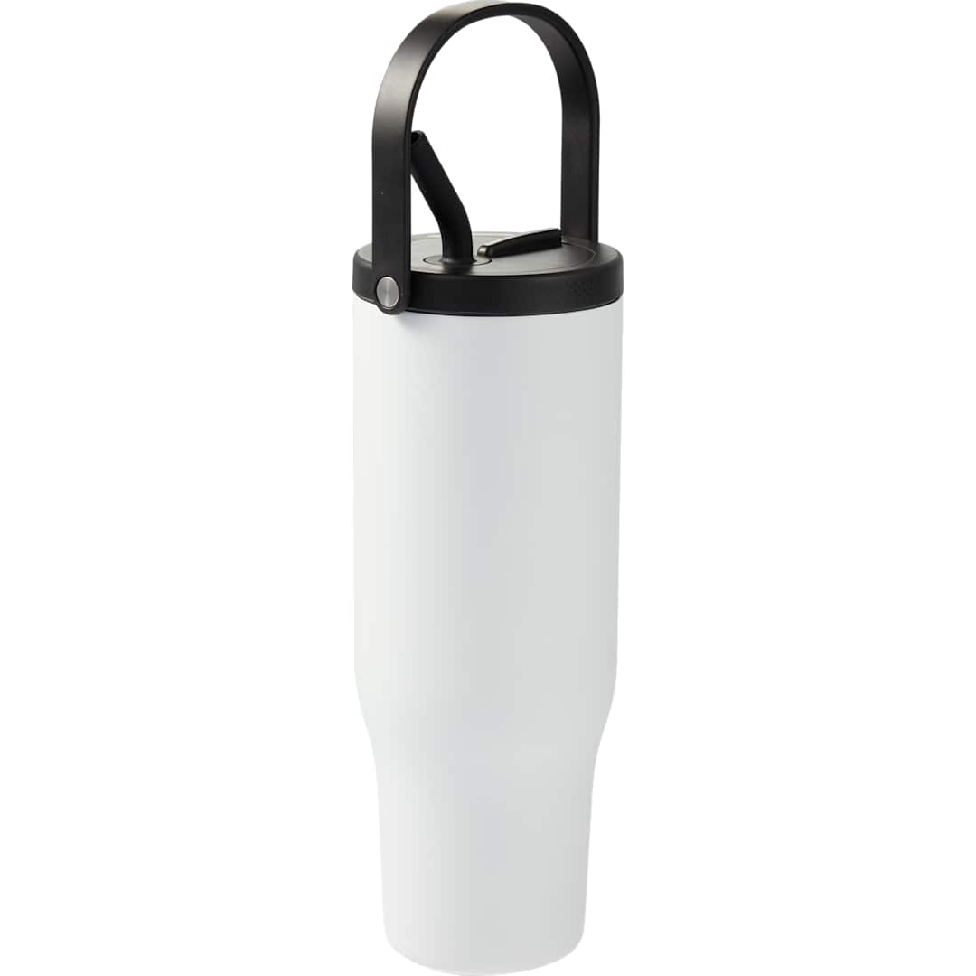 White Trinity Recycled Straw Leak proof Tumbler 30oz plain