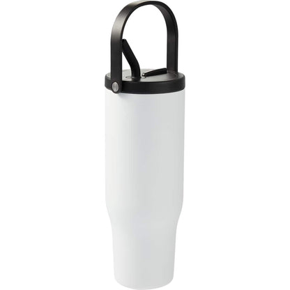 White Trinity Recycled Straw Leak proof Tumbler 30oz plain
