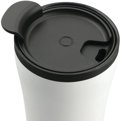 White Valhalla 16oz Tumbler With Plastic Inner plain