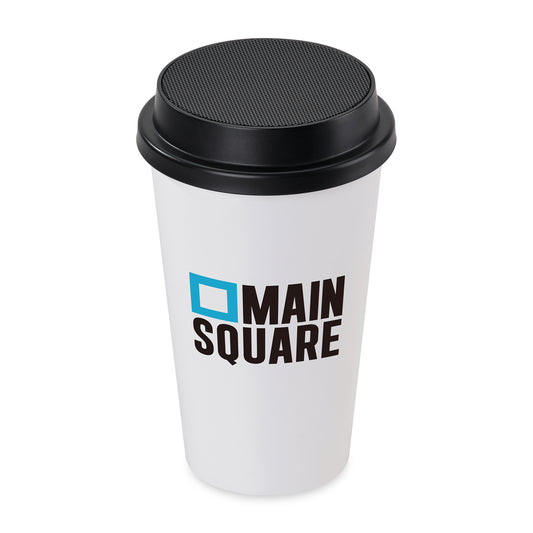 White/Black iLive™ Cup + Wireless Bluetooth Speaker
